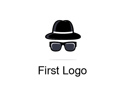 sunglasses and hat logo