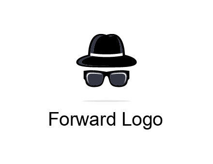sunglasses and hat logo