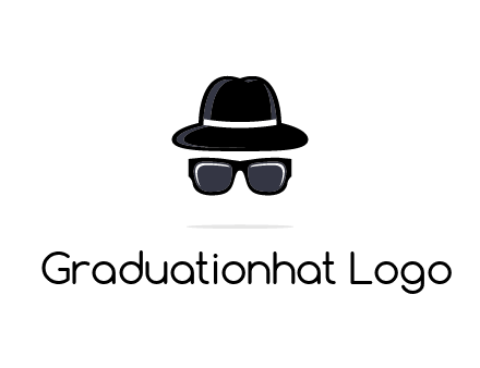 sunglasses and hat logo