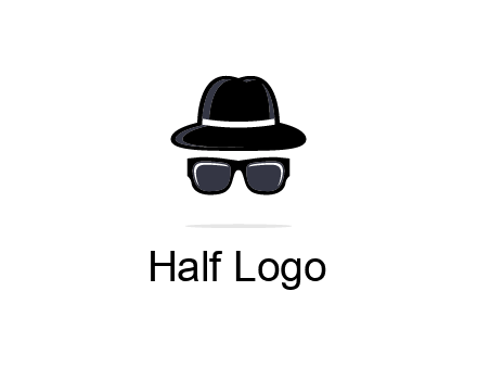 sunglasses and hat logo