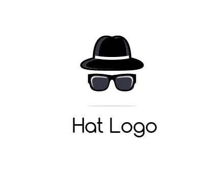 sunglasses and hat logo