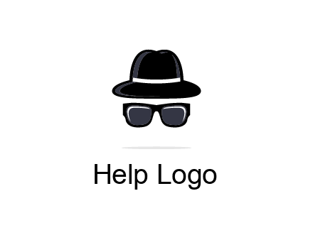 sunglasses and hat logo