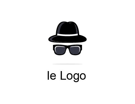 sunglasses and hat logo