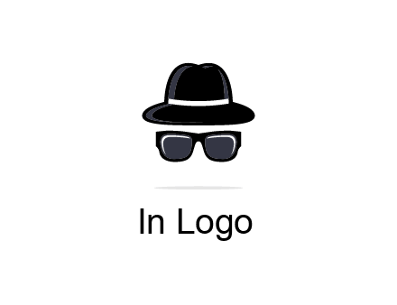 sunglasses and hat logo