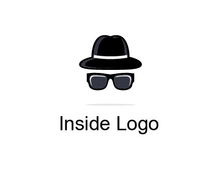 sunglasses and hat logo
