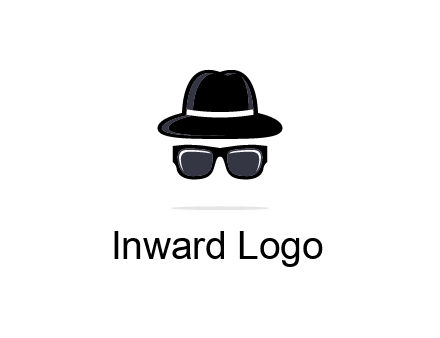 sunglasses and hat logo