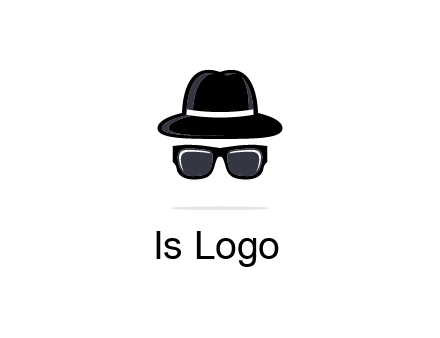 sunglasses and hat logo