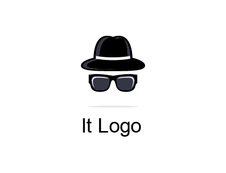 sunglasses and hat logo