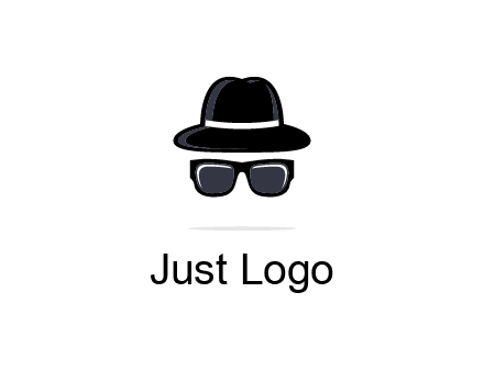sunglasses and hat logo