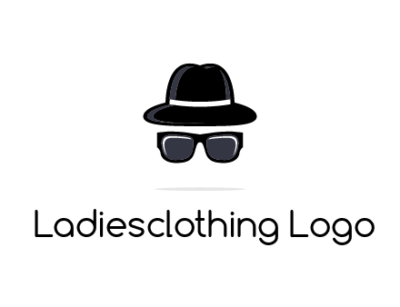 sunglasses and hat logo