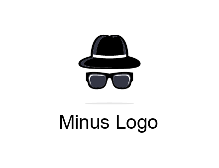 sunglasses and hat logo