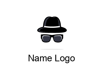 sunglasses and hat logo