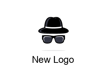 sunglasses and hat logo
