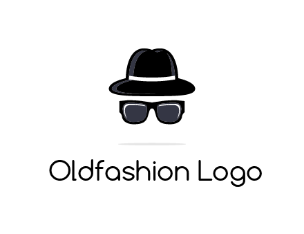 sunglasses and hat logo