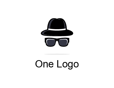 sunglasses and hat logo