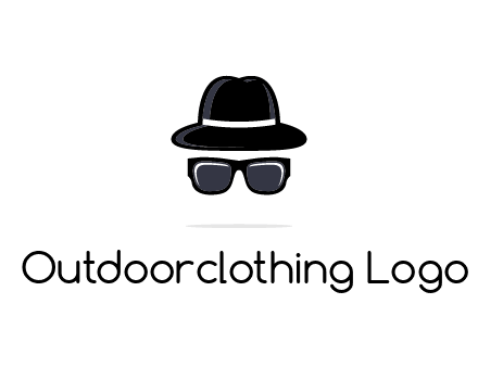 sunglasses and hat logo