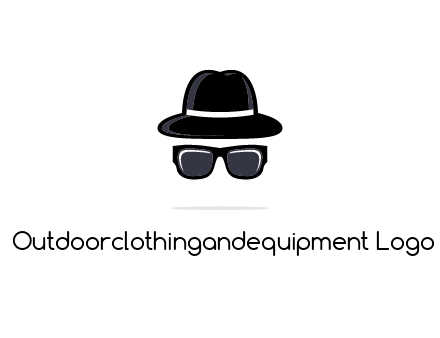 sunglasses and hat logo
