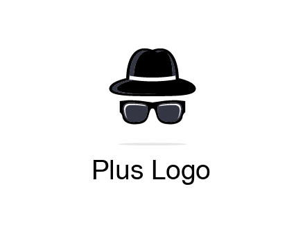 sunglasses and hat logo