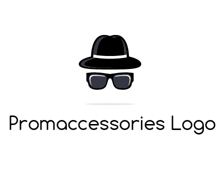 sunglasses and hat logo