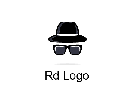 sunglasses and hat logo