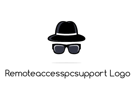 sunglasses and hat logo