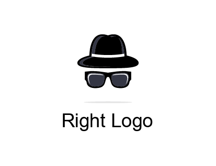 sunglasses and hat logo