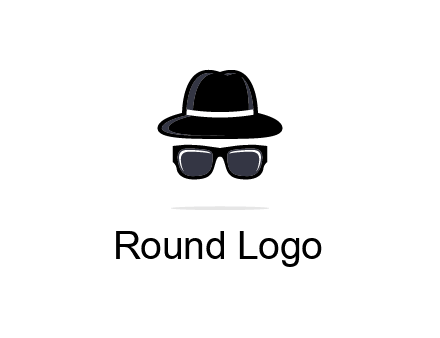 sunglasses and hat logo