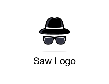 sunglasses and hat logo