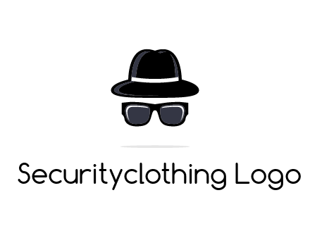 sunglasses and hat logo