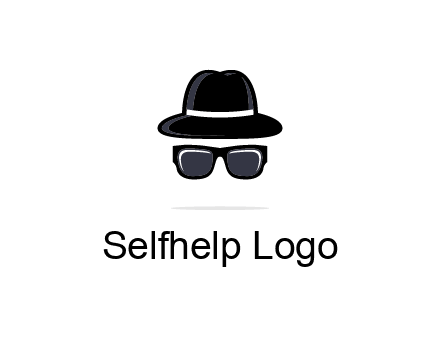 sunglasses and hat logo