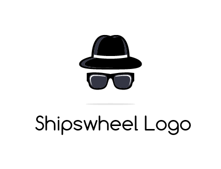 sunglasses and hat logo