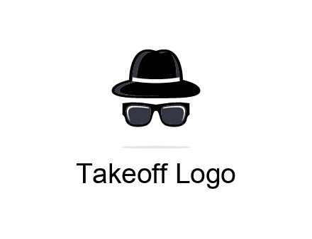sunglasses and hat logo