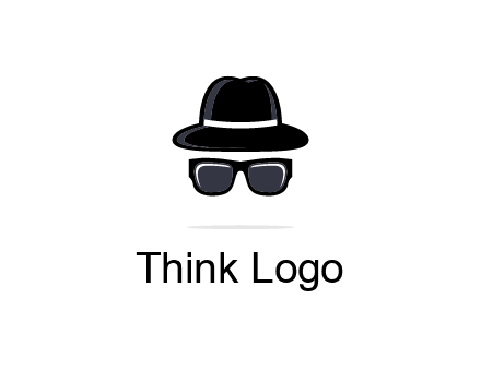 sunglasses and hat logo