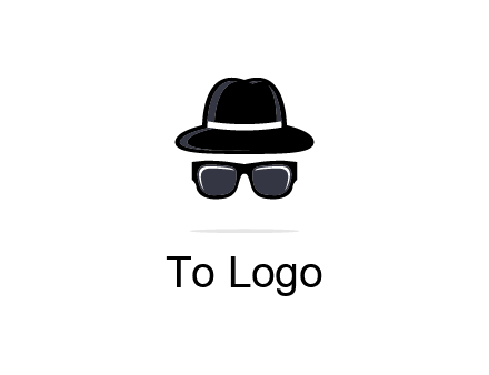 sunglasses and hat logo
