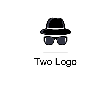sunglasses and hat logo