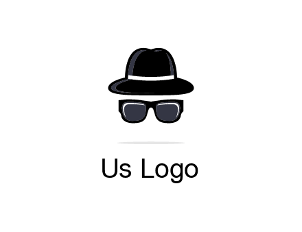 sunglasses and hat logo