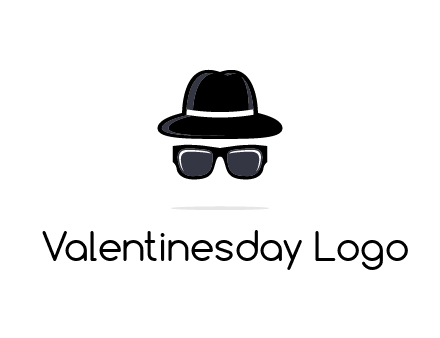 sunglasses and hat logo