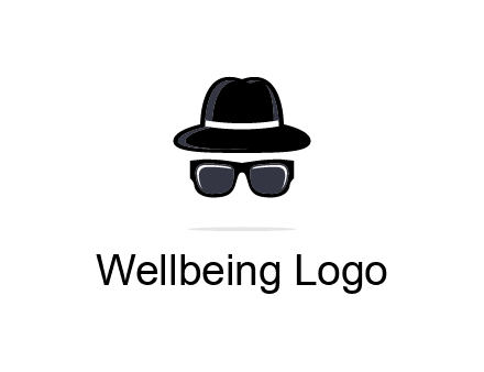 sunglasses and hat logo