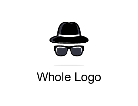 sunglasses and hat logo