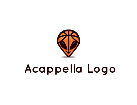alien with a basketball head logo