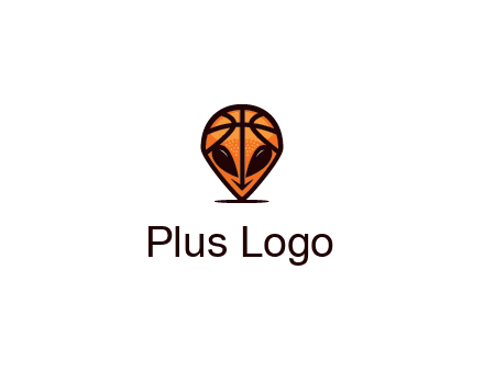 alien with a basketball head logo
