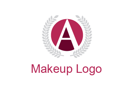 letter A inside circle with laurel wreath logo