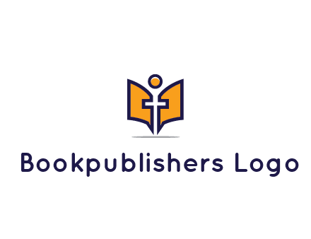 spirituality logo with Christian religious symbols like the Bible and cross