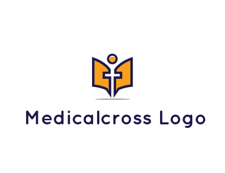 spirituality logo with Christian religious symbols like the Bible and cross