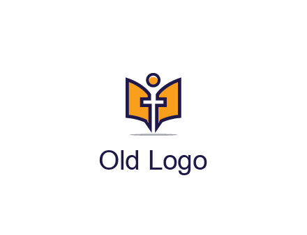 spirituality logo with Christian religious symbols like the Bible and cross