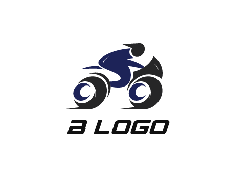 biker icon for a motorcycle logo