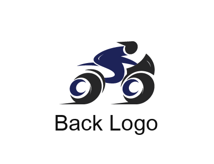 biker icon for a motorcycle logo