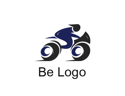 biker icon for a motorcycle logo