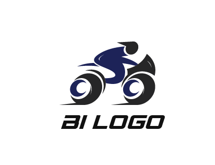 biker icon for a motorcycle logo