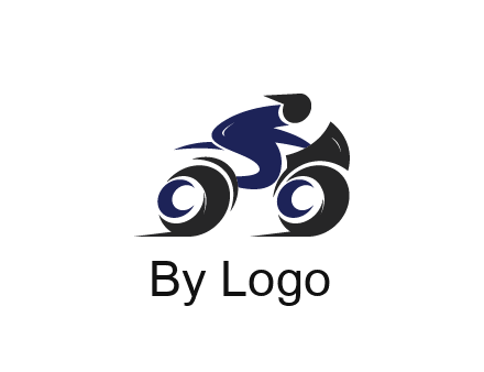 biker icon for a motorcycle logo